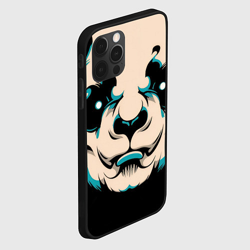 Чехол iPhone 12 Pro Max Взгляд панды / 3D-Черный – фото 2