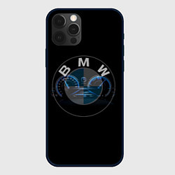 Чехол для iPhone 12 Pro Max BMW спидометр и логотип, цвет: 3D-черный
