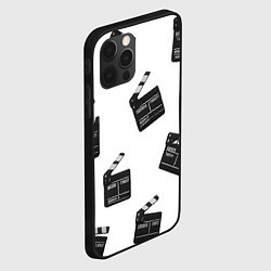 Чехол для iPhone 12 Pro Max Съёмочная хлопушка, цвет: 3D-черный — фото 2