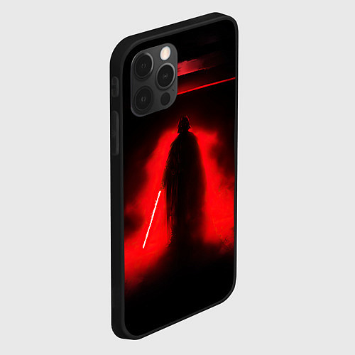 Чехол iPhone 12 Pro Max Вейдер во тьме звёздные войны / 3D-Черный – фото 2