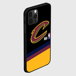 Чехол для iPhone 12 Pro Max Cleveland Cavaliers NBA basketball, цвет: 3D-черный — фото 2