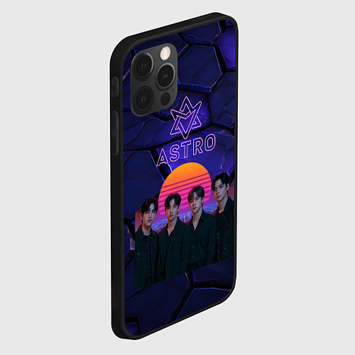 Чехол iPhone 12 Pro Max Astro retro style / 3D-Черный – фото 2