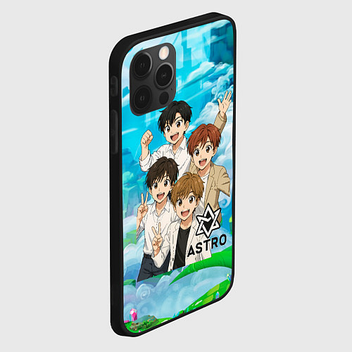 Чехол iPhone 12 Pro Max Astro в аниме стиле / 3D-Черный – фото 2