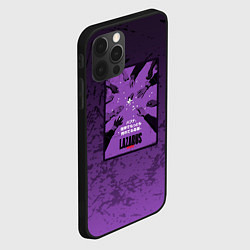 Чехол для iPhone 12 Pro Max Lazarus: Violet Pattern, цвет: 3D-черный — фото 2