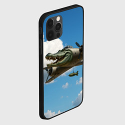 Чехол для iPhone 12 Pro Max Бомбардиро крокодило, цвет: 3D-черный — фото 2