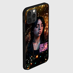 Чехол для iPhone 12 Pro Max Билли Айлиш с блестками на фоне, цвет: 3D-черный — фото 2