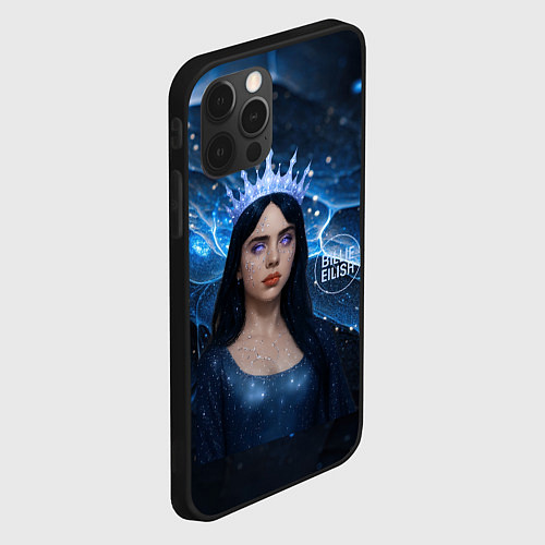 Чехол iPhone 12 Pro Max Билли Айлиш в стиле снежной королевы / 3D-Черный – фото 2
