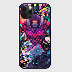 Чехол для iPhone 12 Pro Max Стиль Cyberpunk, цвет: 3D-черный