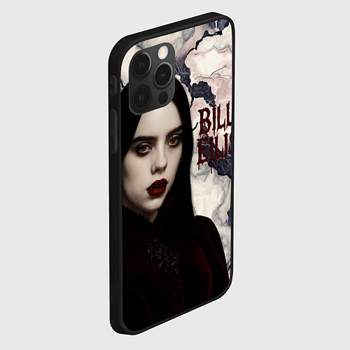 Чехол iPhone 12 Pro Max Билли Айлиш в стиле готики / 3D-Черный – фото 2
