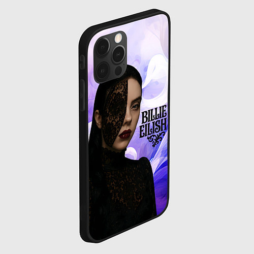 Чехол iPhone 12 Pro Max Готический стиль Билли Айлиш / 3D-Черный – фото 2