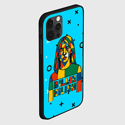 Чехол для iPhone 12 Pro Max Билли Айлиш из разноцветной мозаики, цвет: 3D-черный — фото 2