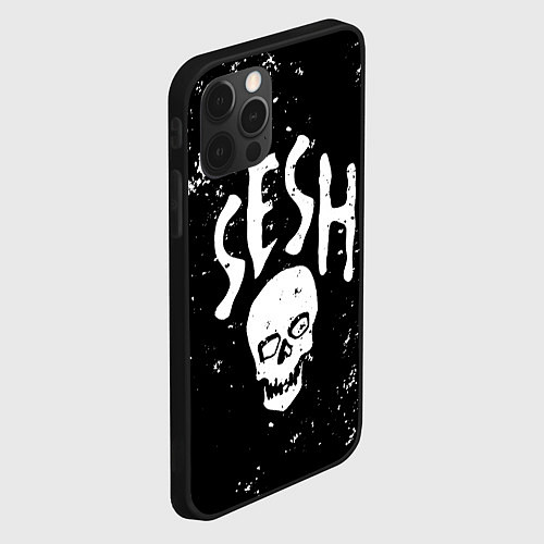 Чехол iPhone 12 Pro Max Sesh / 3D-Черный – фото 2