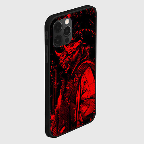 Чехол iPhone 12 Pro Max Кибернетический Они / 3D-Черный – фото 2