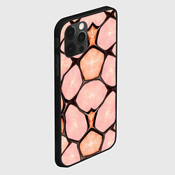 Чехол для iPhone 12 Pro Max Розовые пятна жирафа, цвет: 3D-черный — фото 2