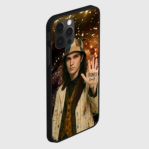 Чехол iPhone 12 Pro Max Bones в панаме / 3D-Черный – фото 2