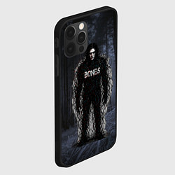 Чехол для iPhone 12 Pro Max Bones в стиле ужасов, цвет: 3D-черный — фото 2