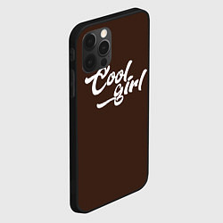 Чехол для iPhone 12 Pro Max Классная девчонка - коричневый, цвет: 3D-черный — фото 2