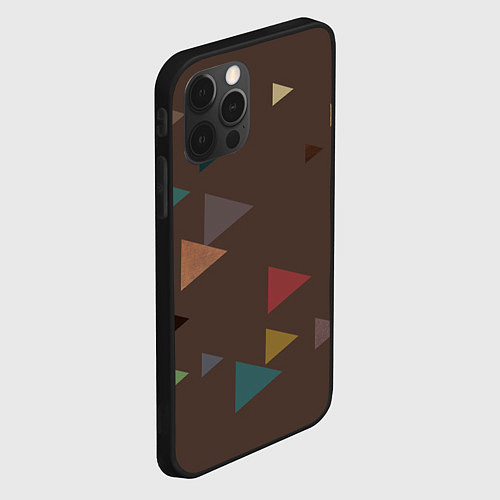 Чехол iPhone 12 Pro Max Осень палитра глубокий лес / 3D-Черный – фото 2