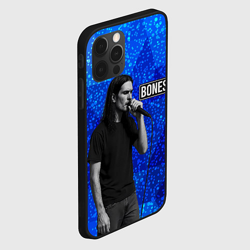 Чехол iPhone 12 Pro Max Bones стоит с микрофоном / 3D-Черный – фото 2