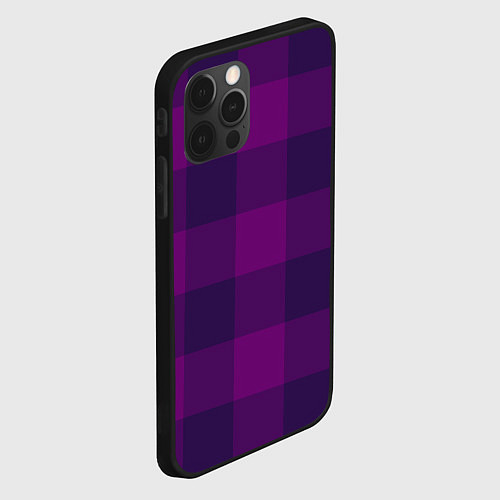 Чехол iPhone 12 Pro Max Баклажан ультрафиолет / 3D-Черный – фото 2