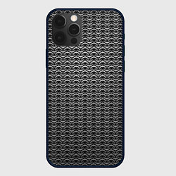 Чехол для iPhone 12 Pro Max Стальная кольчуга воинов, цвет: 3D-черный