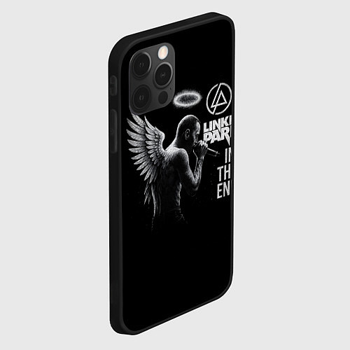 Чехол iPhone 12 Pro Max Честер Беннингтон ангел- In the end / 3D-Черный – фото 2
