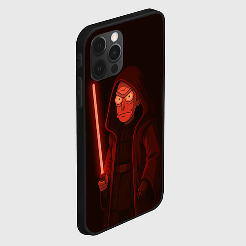Чехол iPhone 12 Pro Max Рик - владыка ситх / 3D-Черный – фото 2