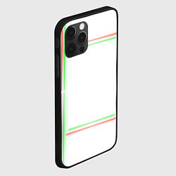 Чехол для iPhone 12 Pro Max Neon light green red, цвет: 3D-черный — фото 2
