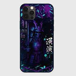 Чехол для iPhone 12 Pro Max Призрачный самурай - неоновый арт, цвет: 3D-черный