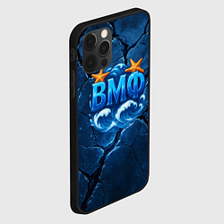 Чехол для iPhone 12 Pro Max ВМФ значок с волнами, цвет: 3D-черный — фото 2