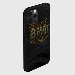 Чехол для iPhone 12 Pro Max ВМФ ржавые буквы, цвет: 3D-черный — фото 2