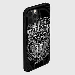 Чехол для iPhone 12 Pro Max Black Sabbath - goat skull, цвет: 3D-черный — фото 2