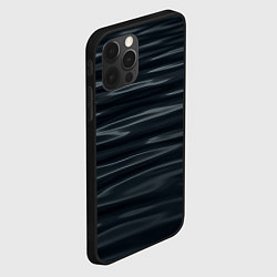 Чехол для iPhone 12 Pro Max Черная объемная текстура, цвет: 3D-черный — фото 2