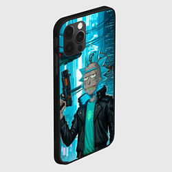 Чехол для iPhone 12 Pro Max Рик-киберпанк, цвет: 3D-черный — фото 2