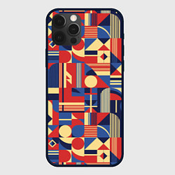 Чехол для iPhone 12 Pro Max Геометрический карнавал, цвет: 3D-черный
