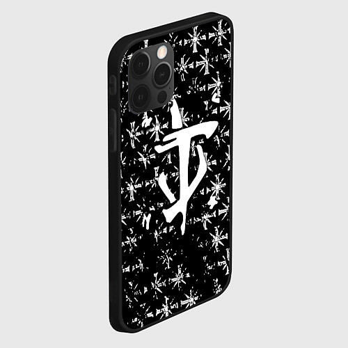 Чехол iPhone 12 Pro Max Doom x farcry game / 3D-Черный – фото 2