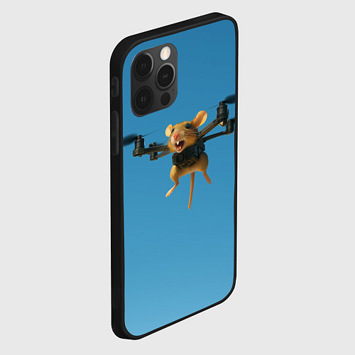 Чехол iPhone 12 Pro Max Маусини Кводрокоптини мем / 3D-Черный – фото 2