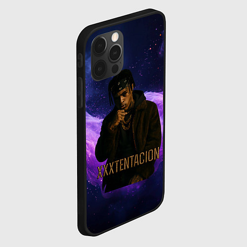 Чехол iPhone 12 Pro Max XXXTentacion - кулак / 3D-Черный – фото 2
