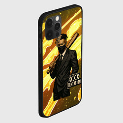 Чехол для iPhone 12 Pro Max XXXTentacion в пиджаке с битой, цвет: 3D-черный — фото 2