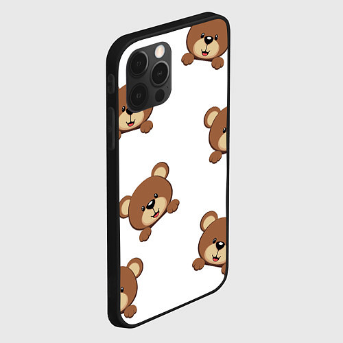Чехол iPhone 12 Pro Max Мордашка мишки / 3D-Черный – фото 2