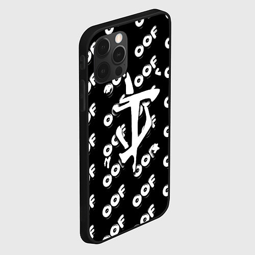 Чехол iPhone 12 Pro Max Doom off black / 3D-Черный – фото 2