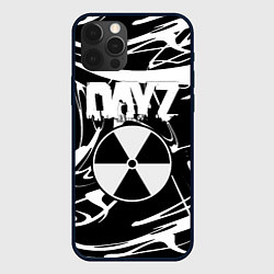 Чехол для iPhone 12 Pro Max Dayz белые краски лого, цвет: 3D-черный