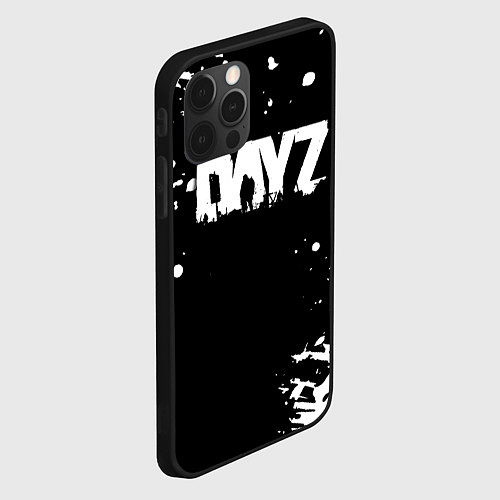 Чехол iPhone 12 Pro Max Dayz краски брызги / 3D-Черный – фото 2