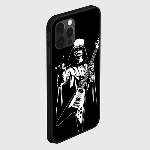 Чехол iPhone 12 Pro Max Дарт Вейдер рокер / 3D-Черный – фото 2