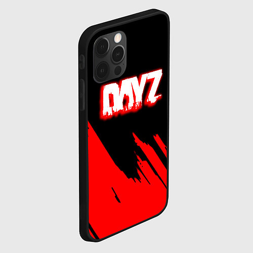 Чехол iPhone 12 Pro Max Dayz штрихи красок / 3D-Черный – фото 2