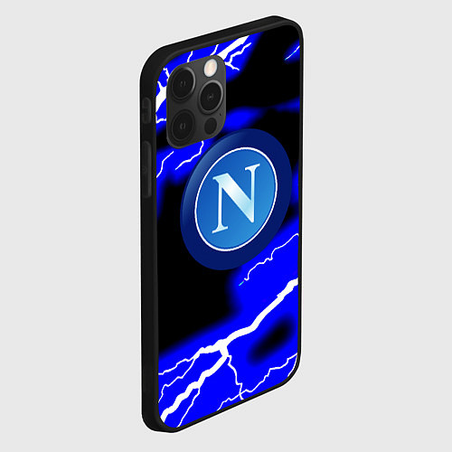 Чехол iPhone 12 Pro Max Napoli blue storm / 3D-Черный – фото 2
