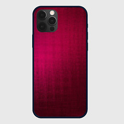 Чехол для iPhone 12 Pro Max Пурпурно-розовый текстура с затемнением, цвет: 3D-черный