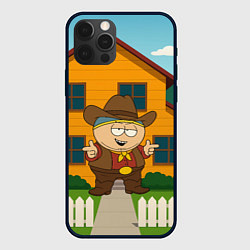 Чехол для iPhone 12 Pro Max Эрик Картман ковбой, цвет: 3D-черный