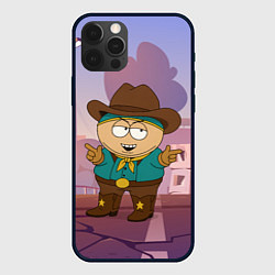 Чехол для iPhone 12 Pro Max Эрик Картман гот одет как ковбой, цвет: 3D-черный