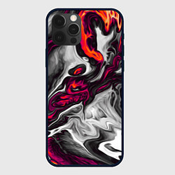 Чехол для iPhone 12 Pro Max Разводы, цвет: 3D-черный